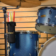 Donner Drumsticks Bag Holder Thickened Large Capacity Drum Sticks Bag Hangable Portable for Drumsticks Brushes Mallets Up to 12 Pairs, Black