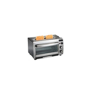 Hamilton Beach 2-in-1 Oven & Toaster, Space-Saving Design, 31156