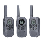 Onn. 100111927 23 mile Walkie Talkie 3 pack with Two Way Radios, LED Light, 22 FRS Channel Options