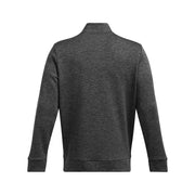 Under Armour Armour Fleece Twist Men's Quarter Zip Pullover, Lightweight Breathable Fabric, Castlerock Gray Black, Large, 1373359