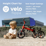 Yvolution Velo Flippa 4-in-1 Kids Tricycle to Balance Bike, Adjustable Seat and Handlebars, Green, Ages 2-5 Years, YT10G1