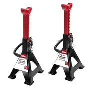 Hyper Tough 2 Ton Double Locking Steel Jack Stand, Adjustable Height 9-13/16 to 14-15/16 in, Black, T42001CW