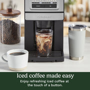 Cuisinart Custom Grind & Brew Single-Cup Coffee Maker, Stainless Steel, Programmable, Adjustable Strength, Over Ice Feature, 24 oz Capacity, DGB-30