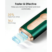 JOOYEE KA10 AMOTAOS Ice-Cooling IPL Hair Removal Device for Men and Women, Green