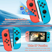 YHY Wireless Controller for Nintendo Switch, Dual Vibration, 6-Axis Gyro Sensor, Rechargeable Battery, Blue