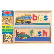 Melissa & Doug 2940 See & Spell Wooden Educational Toy With Spelling Boards