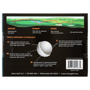 Nitro Golf Ultimate Distance Golf Balls, White, 24-Pack, 2-Piece Titanium Core NUD24WBX