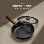 Carote A14612 21-Pieces Nonstick Cookware Set, Pots and Pans Set with Detachable Handles, Black