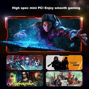 NIPOGI Mini Gaming PC K1, AMD Ryzen 5 7430U, 16GB DDR4 RAM, 512GB SSD, AMD Radeon RX Vega 7 Graphics, WiFi 6, Bluetooth 5.2, Windows 11 Pro, Black