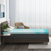 MLILY WAL-TPA040Q0000C 4 inch Cooling Gel Memory Foam Mattress Topper, Queen Blue