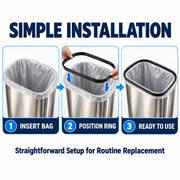 Replacement Liner Ring Compatible with Ninestars 21.1-Gallon Trash Cans, Trash Bag Holder Ring for DZT-80-4 and DZT-80-35 Models