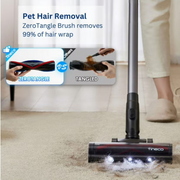 Tineco VS1D0100US GO Pet Cordless Stick Vacuum with ZeroTangle Brush Technology, Teal