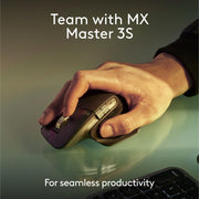 Logitech MX Keys S Wireless Keyboard for Mac, Mac-Optimized Layout, Backlit, Bluetooth, USB-C Rechargeable, Space Gray