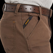 Ariat Mens Rebar M4 Relaxed DuraStretch Made Tough Double Front Stackable Straight Pants, brown, 40
