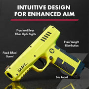 Sabre Pepper Projectile Launcher Kit, Compact Personal Safety Device with Adjustable Fiber Optic Sights, 7 .68 Caliber Pepper Projectiles, 350 FPS Velocity, Includes Practice Projectiles and Padded Case, SL-P1C