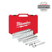 Milwaukee 48-22-9004 1/4-Inch Drive SAE and Metric Ratchet and Socket Set - 50pc