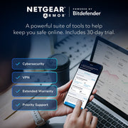 NETGEAR Nighthawk RS500 Tri-Band WiFi 7 Router, 12Gbps Wireless Speed, 2.5 Gig Internet Port, Covers Up to 3,000 sq. ft., Supports 120 Devices, Black
