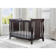 Delta Children 6462-207 Brookside 4 in 1 Convertible Crib, Dark Chocolate