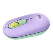 Logitech POP Compact Wireless Mouse, Bluetooth, Ambidextrous, SilentTouch, Purple Mint