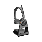 Poly Savi 7210 Wireless DECT Office Headset, Monaural, Noise-Canceling Microphone, Black, 400 ft Range, 12 Hours Talk Time, 7W6D4AAABA