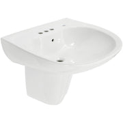 Toto Prominence Pedestal Combo Bathroom Sink in Cotton White-LHT242.4G#01