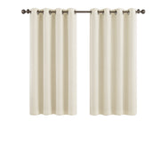 Better Homes & Gardens BHF166170517017 Woven Textured Grommet Blackout Curtain Panel, Ivory, 50 in W x 63 in L