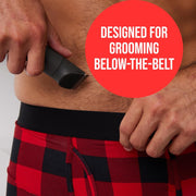 Happy Nuts Lumberjack 2.0 Men's Electric Body Hair Trimmer with Precision Foil Shaver, Waterproof, Rechargeable, Green