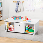Build Your Own Furniture BY5636118664010 Activity and Cube Storage Table, White