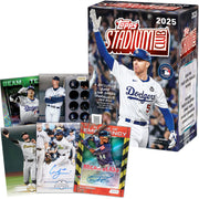 Topps 2025 Baseball Stadium Club Trading Cards Value Box, 5 Cards per Pack, 8 Packs, Includes Lime Green and Sepia Parallels