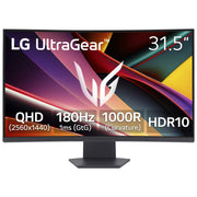 LG Electronics 32G60WA-B UltraGear 32-Inch QHD 1000R Curved Gaming Monitor, 180Hz Refresh Rate, 1ms Response Time, HDR10, AMD FreeSync, Black