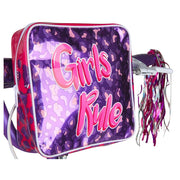 Dynacraft 8114-68 20 inch Girls Rule Bike for Girls with Handlebar Bag, Pink/Purple