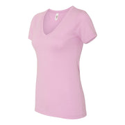 Next Level Ladies Ideal V-Neck T-Shirt, Classic Fit, 60% Combed Ringspun Cotton 40% Polyester, Tear-Away Label, Lightweight, Multiple Sizes, 1540