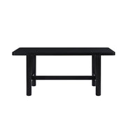 Better Homes & Gardens Adlin Rectangle Dining Table, Charcoal Finish, Box 1 of 2