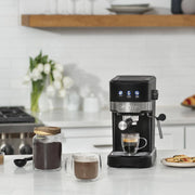 Gourmia GCM4225 15-Bar Espresso Maker with Powerful Frothing Wand, Black