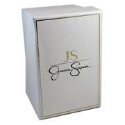 Jessica Simpson Ladies 37mm Silver Tone Crystal Accent Mother of Pearl Dial Bracelet Watch JW0001SL