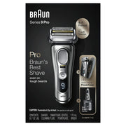 Braun 9477cc Razor for Men Wet & Dry Electric Foil Shaver with ProLift Beard Trimmer, Cleaning & SmartCare Center & Charging Power Case, Galvano Silver