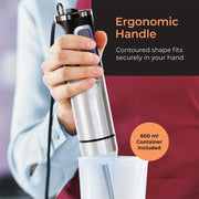 Mueller Ultra-Stick 9-Speed Immersion Blender with 7 Stainless Steel Attachments, Turbo Mode, Ergonomic Grip, Stainless Steel