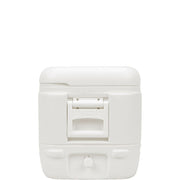 Igloo Polar White 120 Qt Insulated Hard Shell Ice Chest Cooler with Ultratherm Technology, Stain-Resistant Liner, Child-Safe Latches, Reinforced Handles, Threaded Drain Plug, 44577