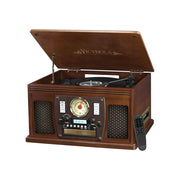 Innovative Technology VTA-600B-ESP Wood 8-in-1 Bluetooth Turntable, Espresso