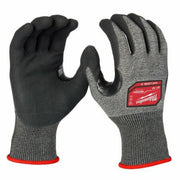 MILWAUKEE TOOL 48-73-7151E Cut-Resistant Dipped Gloves, Cut Level A5, Nitrile, Rough, Medium 1 PR Pack of 12