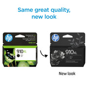 HP 3YL65AN#RFD 910XL High Yield Black Original Ink Cartridge, 825 Page Yield, Compatible with OfficeJet Pro 8020 Series