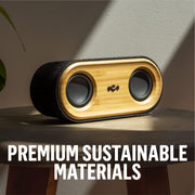 House of Marley Get Together 2 Mini Portable Speaker with Wireless Bluetooth Connectivity, Signature Black