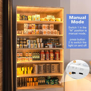Nobrand Rechargeable Motion Sensor Strip Light, Battery Operated LED Closet Lights, 2700K Warm White, 6.56ft, 2 Pack