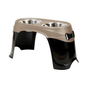 Petmate 23479 Easy Reach Pet Diner, Black/Pearl Tan