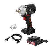 Hyper Tough 20V Brushless 1/2-inch Impact Wrench, Battery & Charging Cable