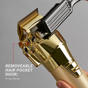 BaBylissPRO FXONE Professional Cordless Clipper in Gold - Beard Trimmer for Men, Professional Stylist & Barber Clippers, USB-C Cordless Hair Clippers for Men