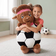 Ready to Hug Sport GOAT Soccer Plush, 24-Inch, Multicolor, Ultra-Soft Polyester