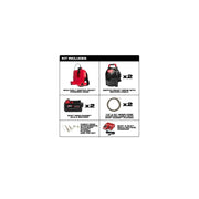 Milwaukee 2775C-222 M18 FUEL 18-Volt Lithium-Ion Brushless Cordless Drain Cleaning 1/2 in. Switch Pack Sectional Drum System Kit