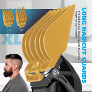 Wahl LI+ Deluxe Chrome Pro Cordless Hair Clippers and Beard Trimmer Kit, Self-Sharpening T-Blades, Adjustable Lever, 14 Guide Combs, USB-C Rechargeable, Chrome Black, 3027814