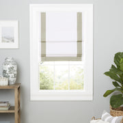 Exclusive Home YO015379DSEHA1 A421 Frontera Grey Solid Blackout Roman Shade, 23 in. W x 64 in. L